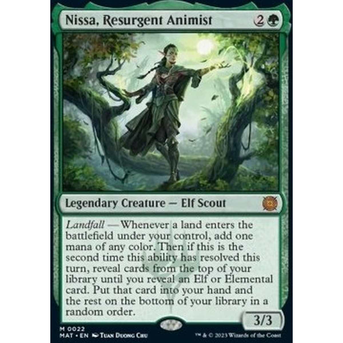 Nissa, Resurgent Animist - Nissa, Resurgent Animist - [MAT] [NM] [Foil]