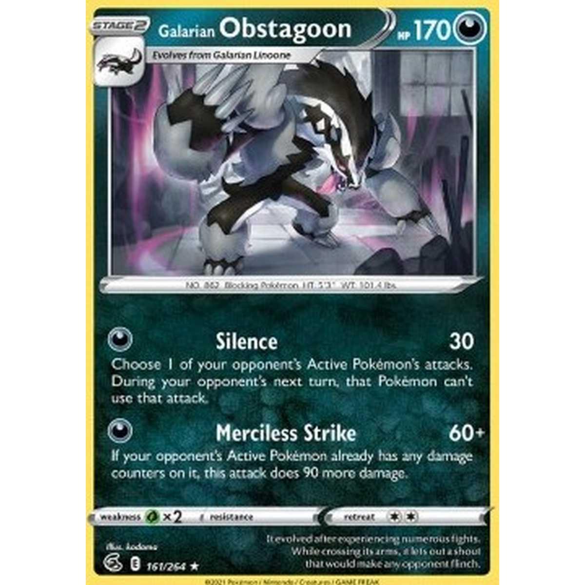 Galarian Obstagoon  - Obstagoon di Galar  - [FST] [NM]