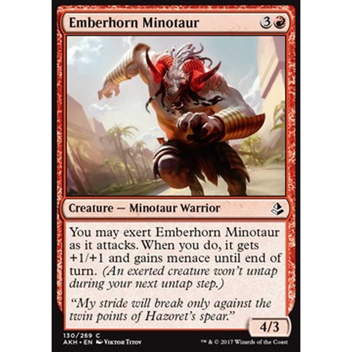 Emberhorn Minotaur - Minotauro Cornardente - [AKH] [NM]