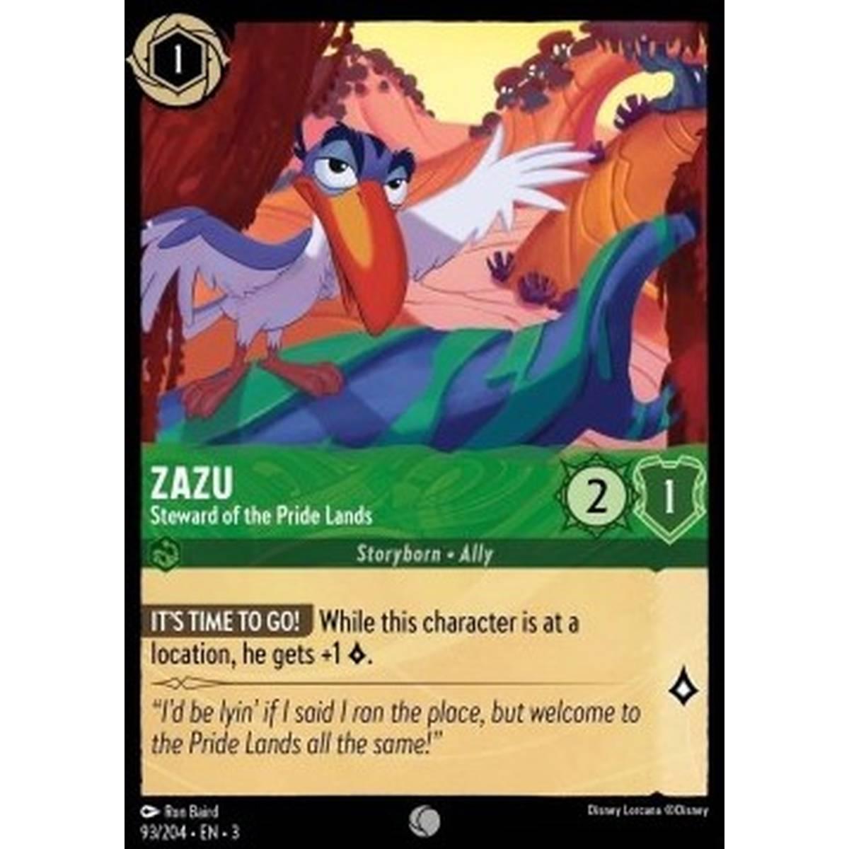 Zazu - Steward of the Pride Lands - Zazu - Steward of the Pride Lands - [3INK] [NM]