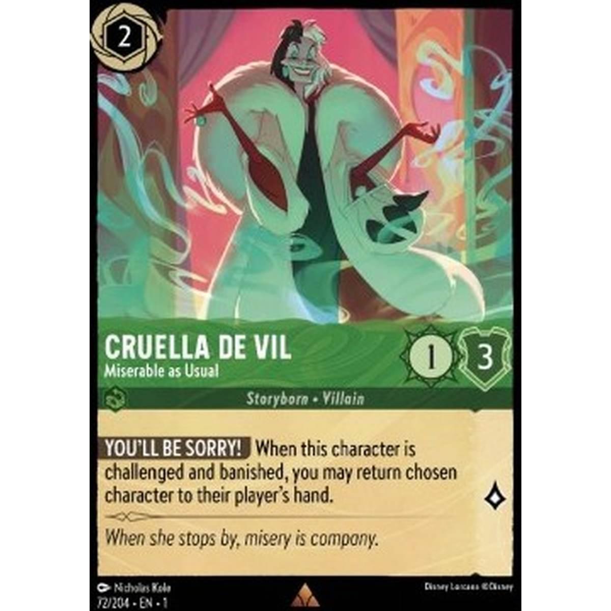 Cruella De Vil - Miserable As Usual - Cruella De Vil - Miserable As Usual - [1TFC] [NM]