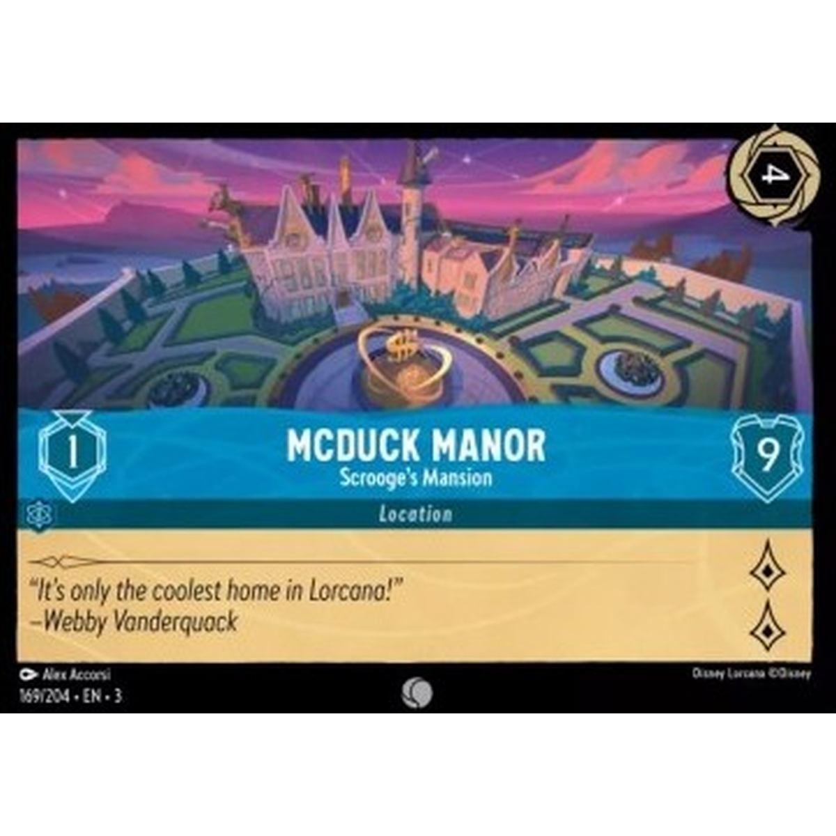 McDuck Manor - Scrooge's Mansion - McDuck Manor - Scrooge's Mansion - [3INK] [NM]