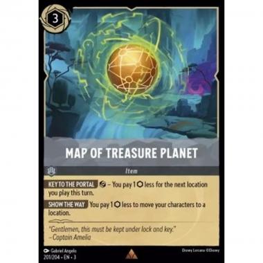 Map of Treasure Planet - Map of Treasure Planet - [3INK] [NM]