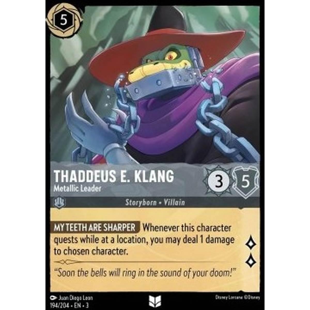 Thaddeus E. Klang - Metallic Leader - Thaddeus E. Klang - Metallic Leader - [3INK] [NM] [Foil]