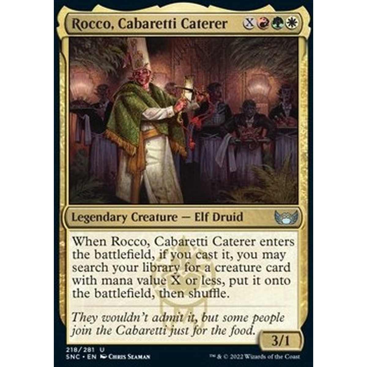 Rocco, Cabaretti Caterer - Rocco, Chef dei Cabaretti - [SNC] [NM]