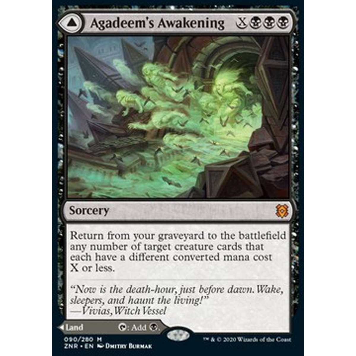Agadeem's Awakening // Agadeem, the Undercrypt - Agadeem's Awakening // Agadeem, the Undercrypt - [ZNR] [NM]
