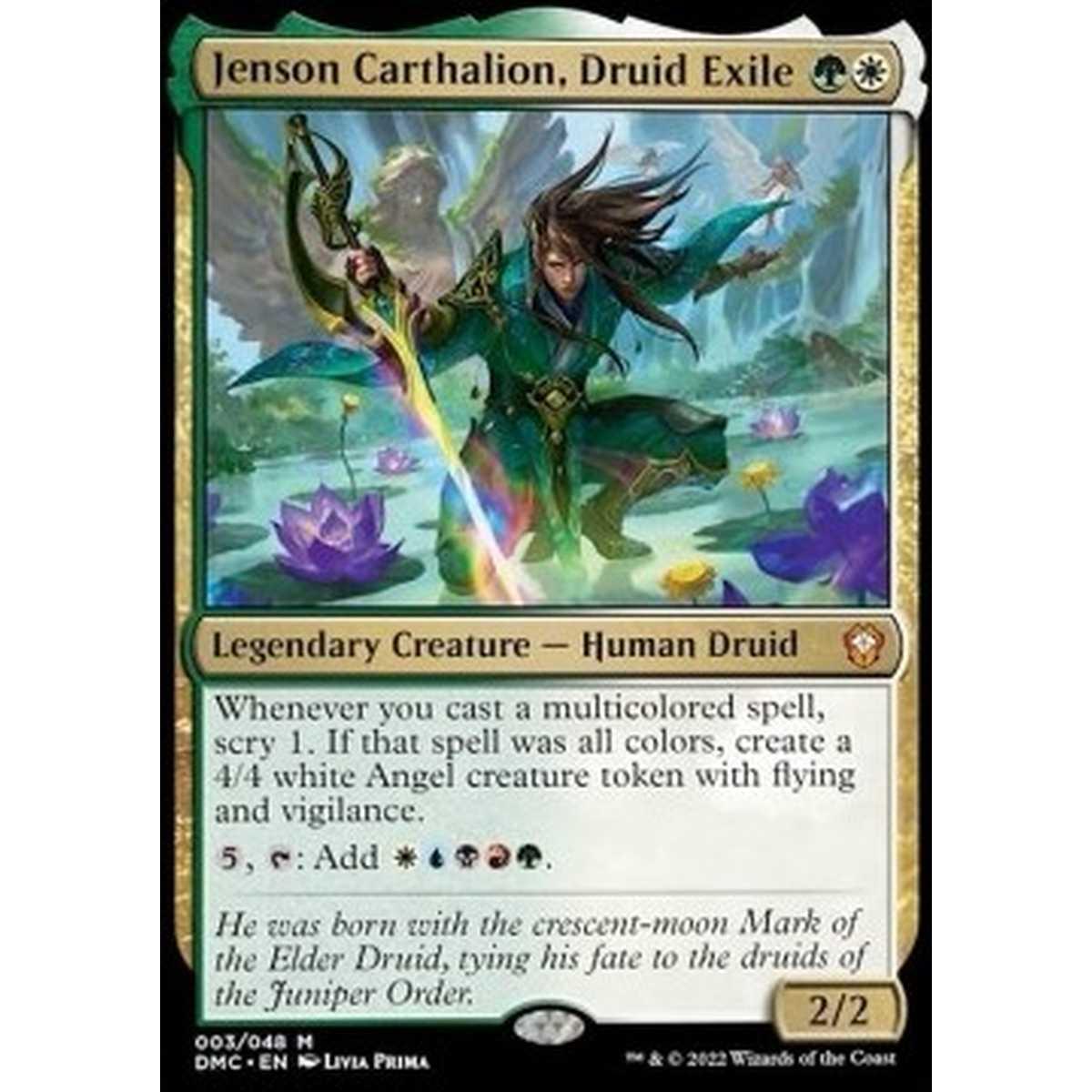 Jenson Carthalion, Druid Exile - Jenson Carthalion, Druido in Esilio - [DMC] [NM] [Foil]