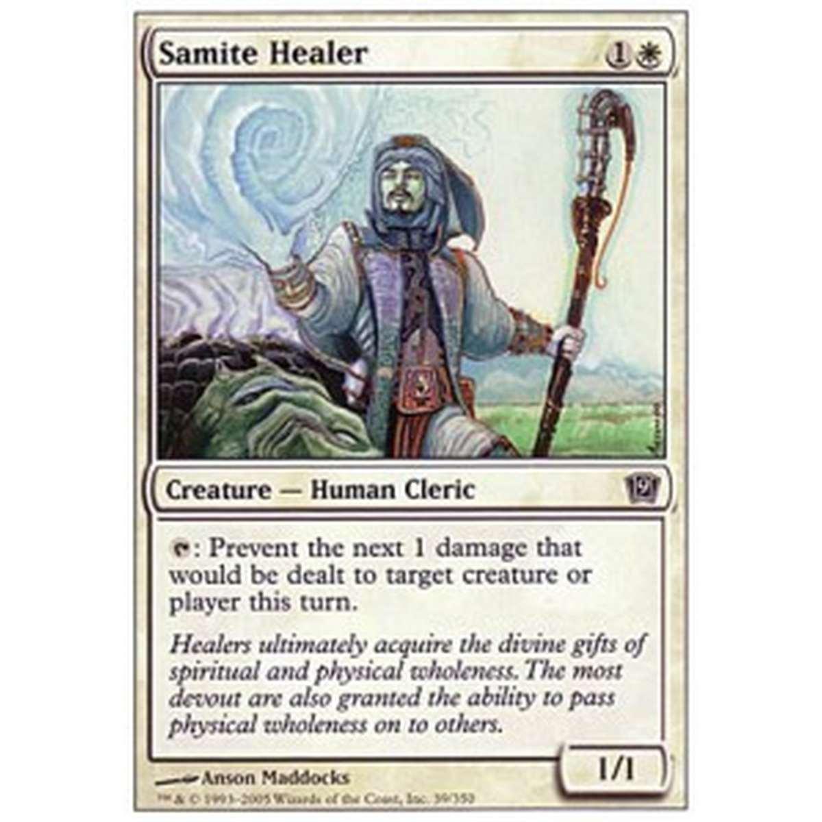 Samite Healer - Guaritore Bianco - [9ED] [EX]