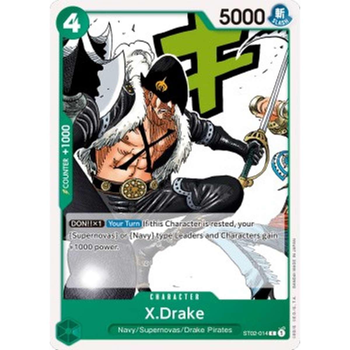 X.Drake (ST02-014) (V.1) - X.Drake (ST02-014) (V.1) - [ST-02] [NM]