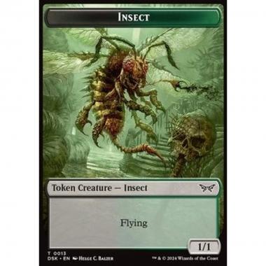 Insect Token (BG 1/1 Flying) // Manifest Token (C 2/2) - Insect Token (BG 1/1 Flying) // Manifest Token (C 2/2) - [TDSK] [NM]