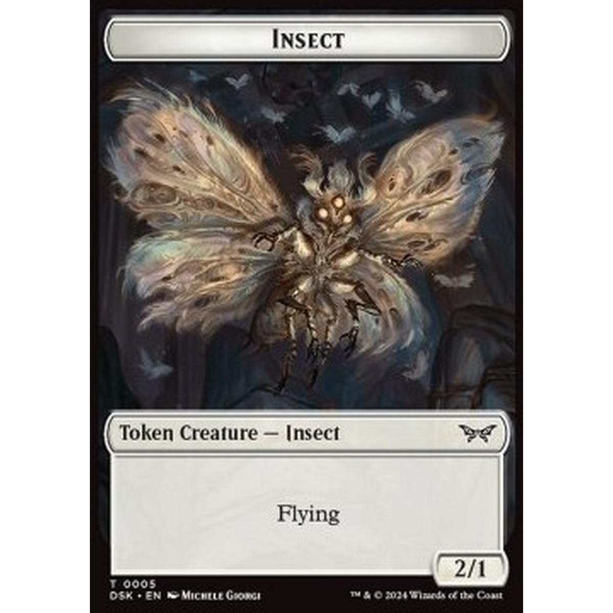Insect Token (W 2/1) // Manifest Token (C 2/2) - Insect Token (W 2/1) // Manifest Token (C 2/2) - [TDSK] [NM] [Foil]