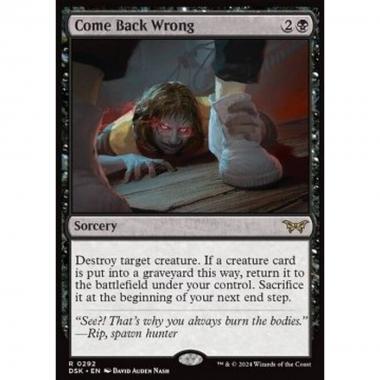 Come Back Wrong (V.1) - Ritorno Infausto (V.1) - [XDSK] [NM]