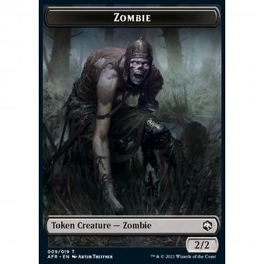 Zombie Token (Black 2/2) - Zombie Token (Black 2/2) - [XAFR] [NM]