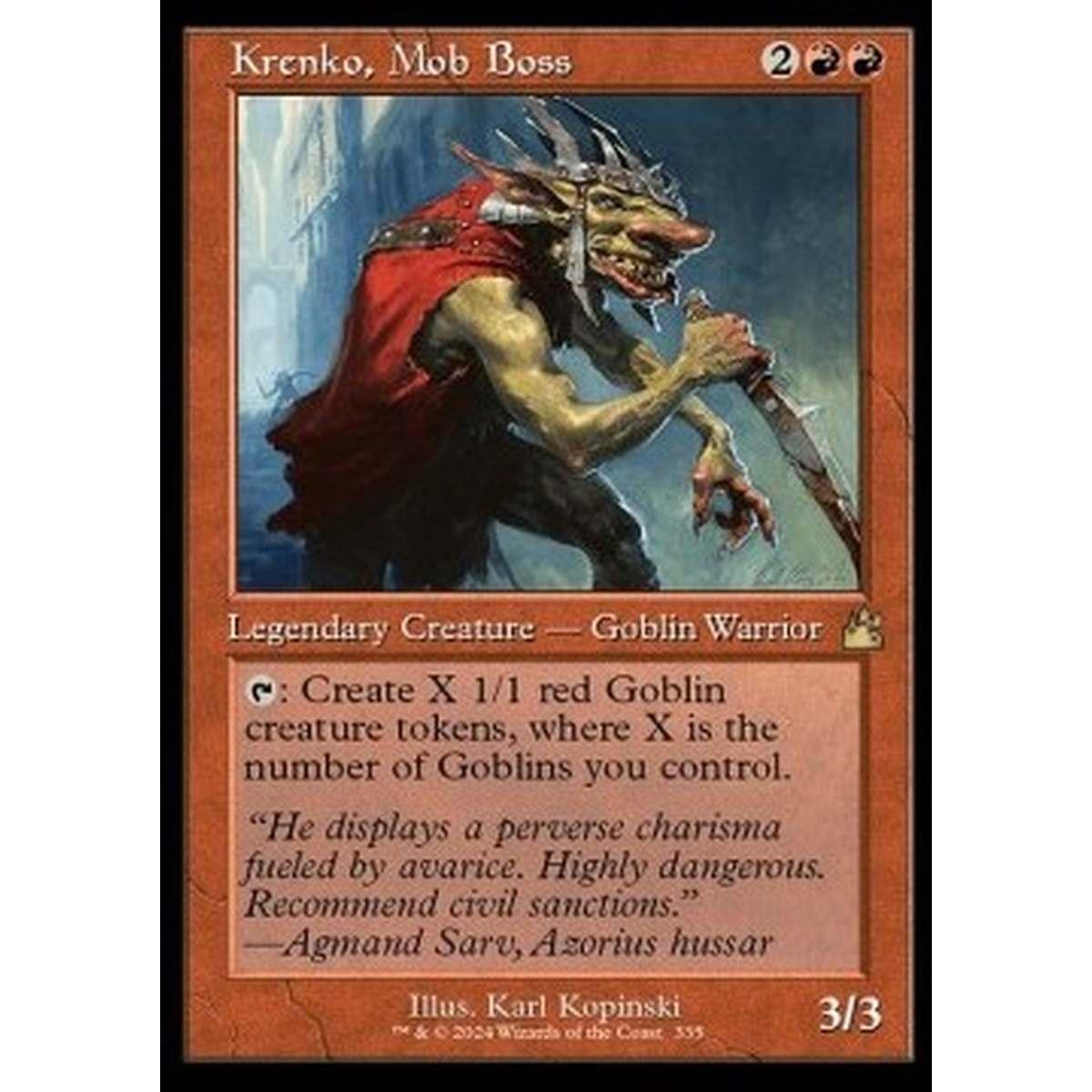 Krenko, Mob Boss (V.1) - Krenko, Mob Boss (V.1) - [XRVR] [NM]