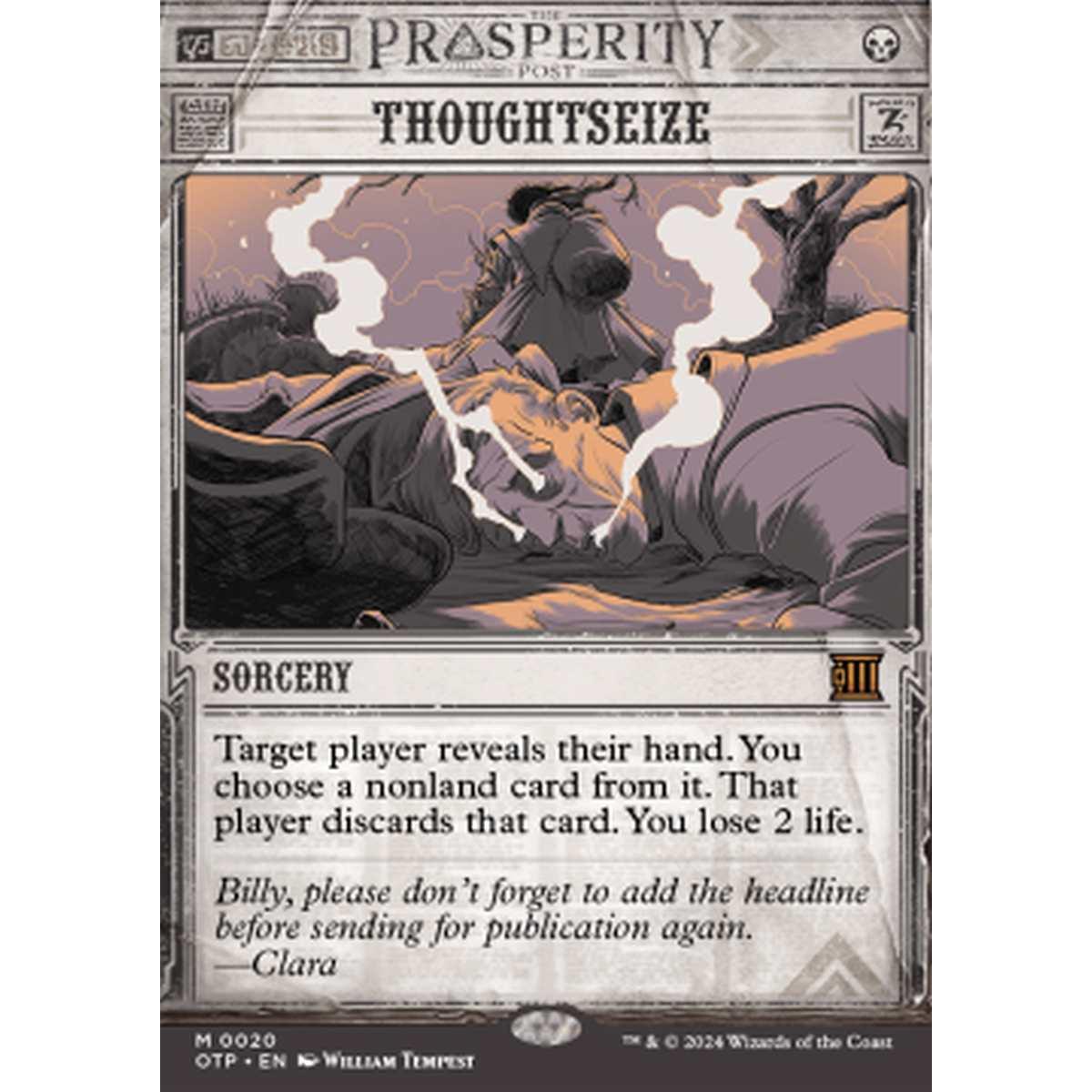 Thoughtseize (V.1) - Thoughtseize (V.1) - [OTP] [EX] [Foil]