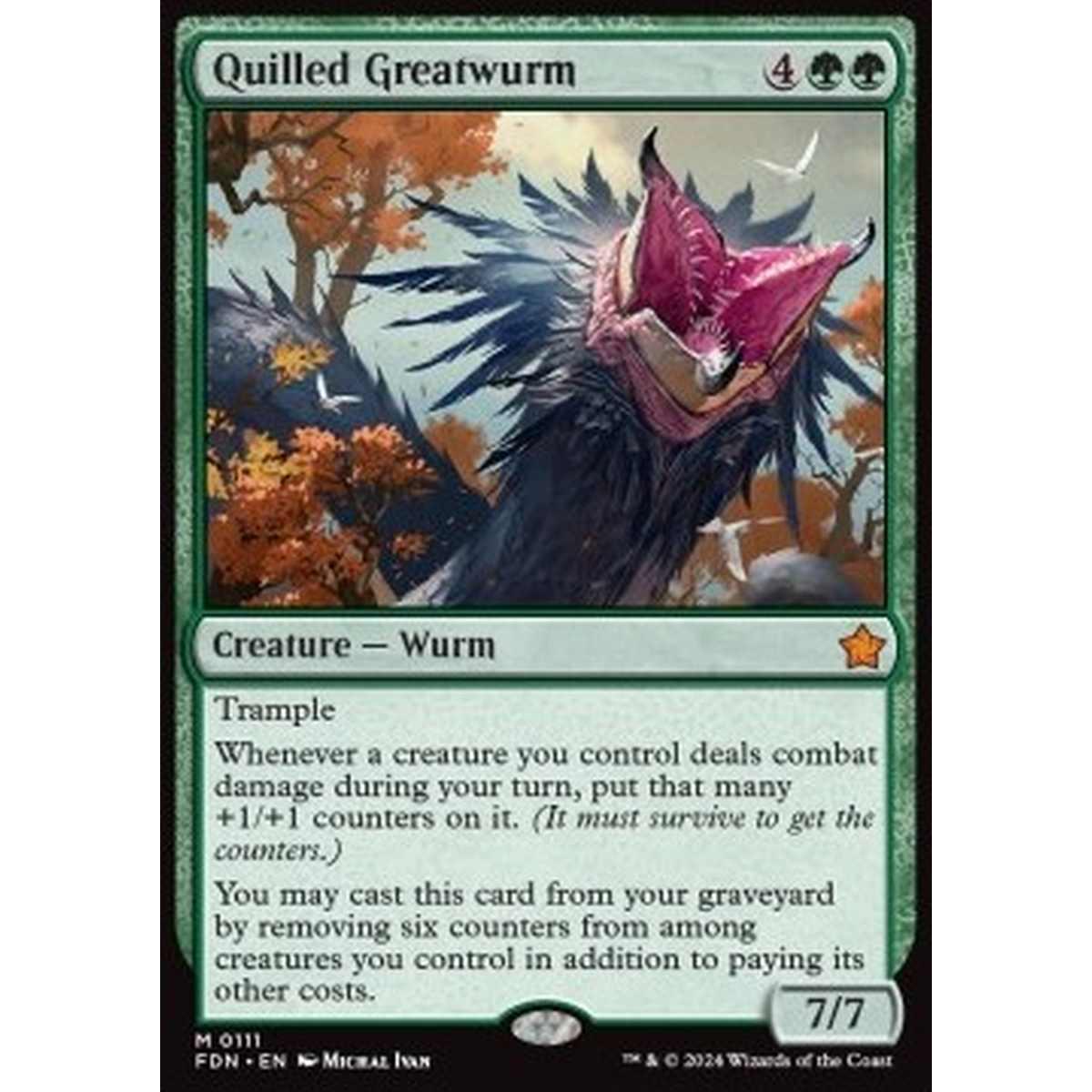 Quilled Greatwurm - Quilled Greatwurm - [FDN] [NM]