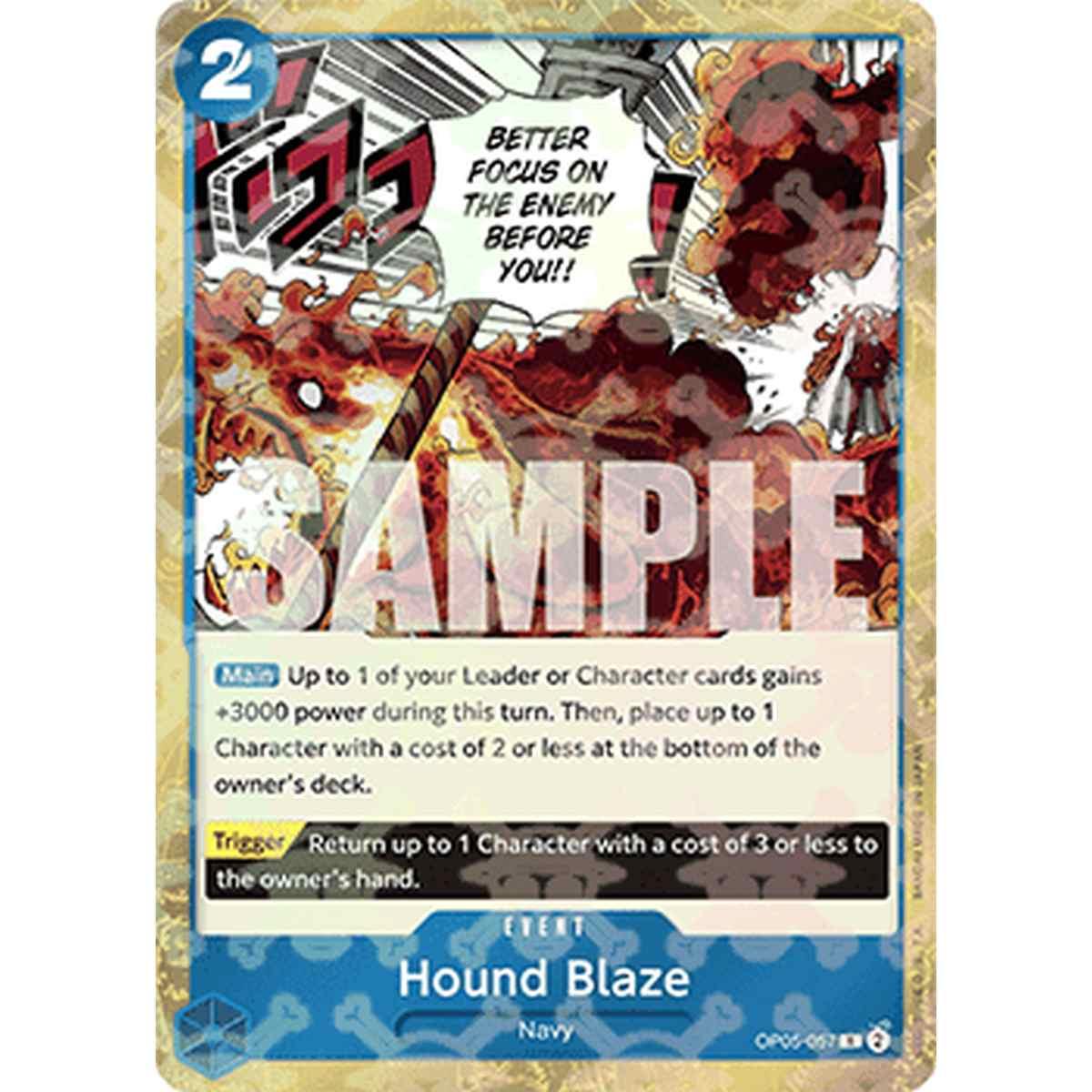 Hound Blaze (OP05-057) (V.1) - Hound Blaze (OP05-057) (V.1) - [PRB01] [NM]