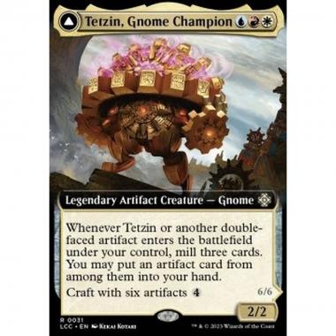 Tetzin, Gnome Champion // The Golden-Gear Colossus - Tetzin, Gnome Champion // The Golden-Gear Colossus - [XLCC] [NM] [Foil]