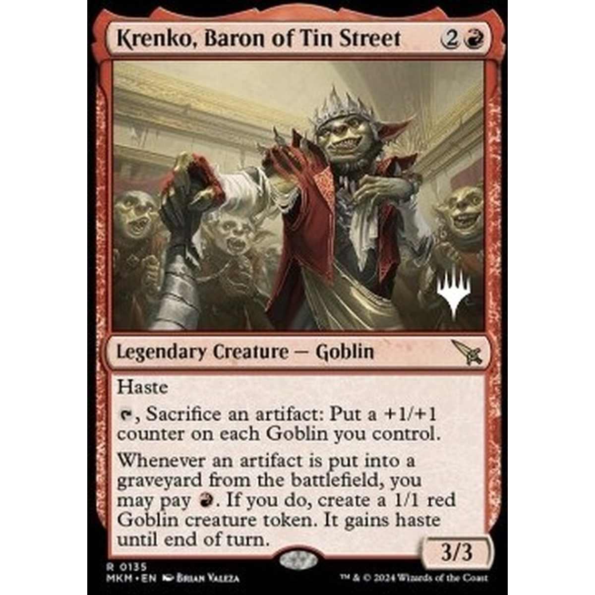 Krenko, Baron of Tin Street (V.2) - Krenko, Baron of Tin Street (V.2) - [PMKM] [NM] [Foil]