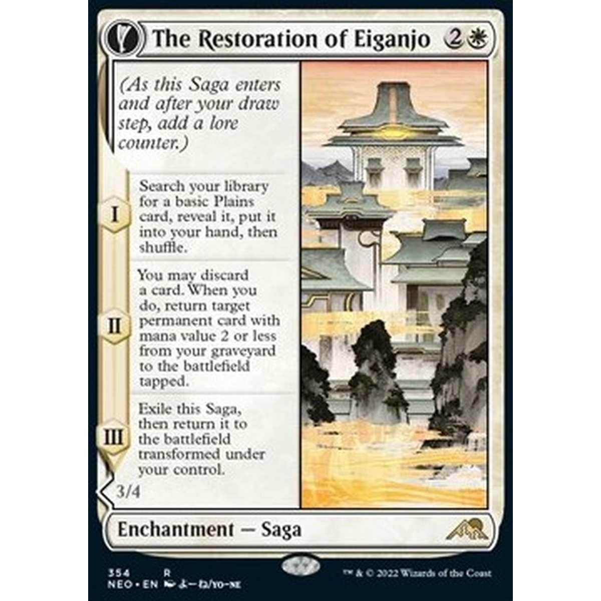 The Restoration of Eiganjo // Architect of Restoration (V.1) - The Restoration of Eiganjo // Architect of Restoration (V.1) - [XNEO] [NM]