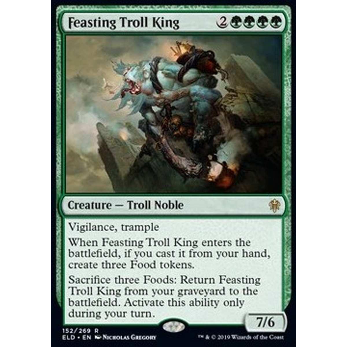 Feasting Troll King - Re dei Troll Gozzovigliante - [ELD] [NM]