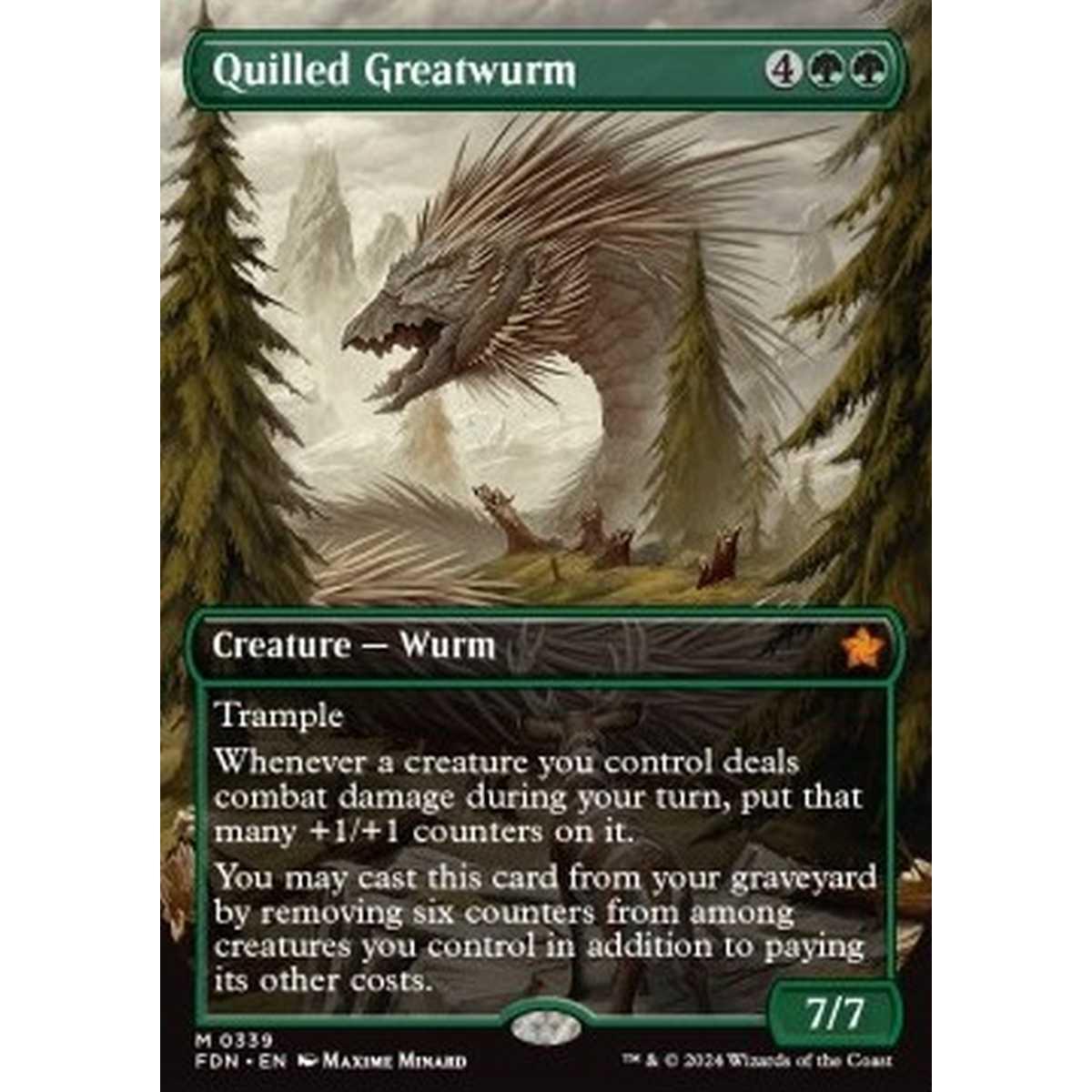 Quilled Greatwurm (V.1) - Quilled Greatwurm (V.1) - [XFDN] [NM]