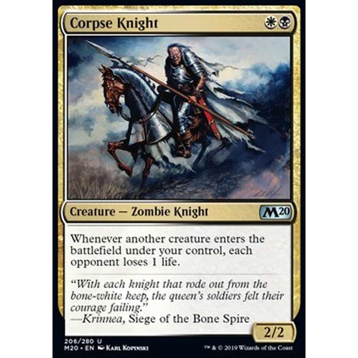 Corpse Knight - Cavaliere Defunto - [M20] [NM]