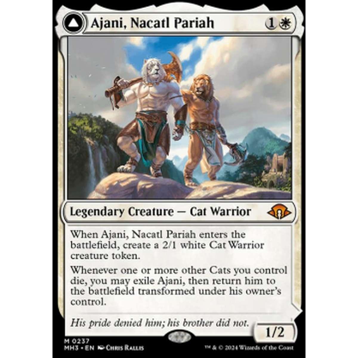 Ajani, Nacatl Pariah // Ajani, Nacatl Avenger - Ajani, Nacatl Pariah // Ajani, Nacatl Avenger - [MH3] [NM]