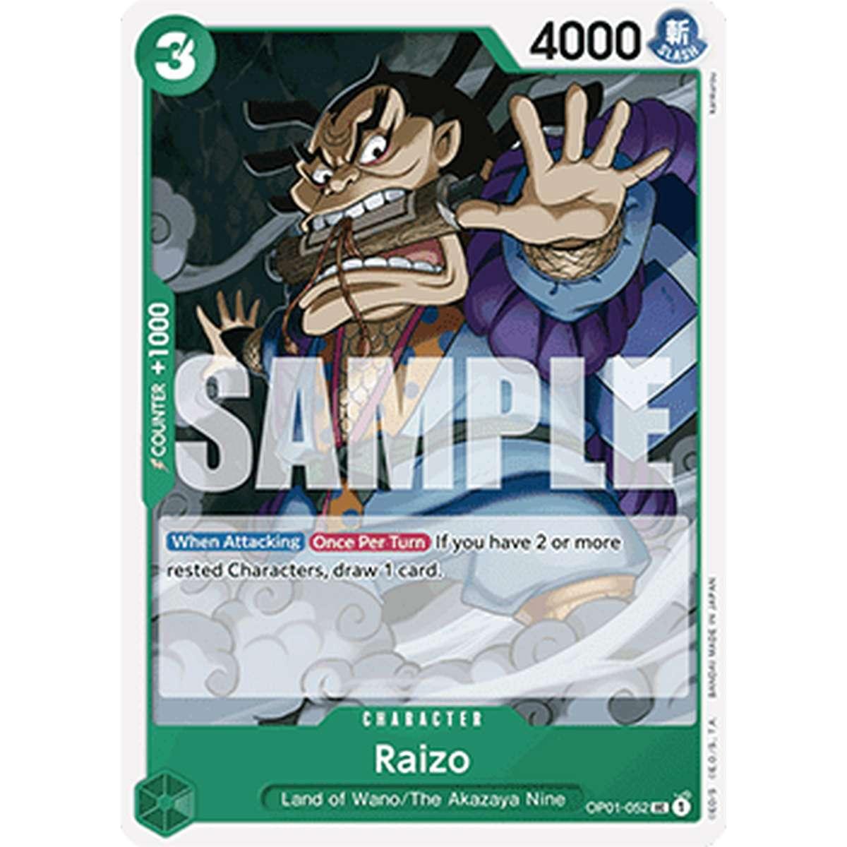 Raizo (OP01-052) (V.1) - Raizo (OP01-052) (V.1) - [PRB01] [NM]