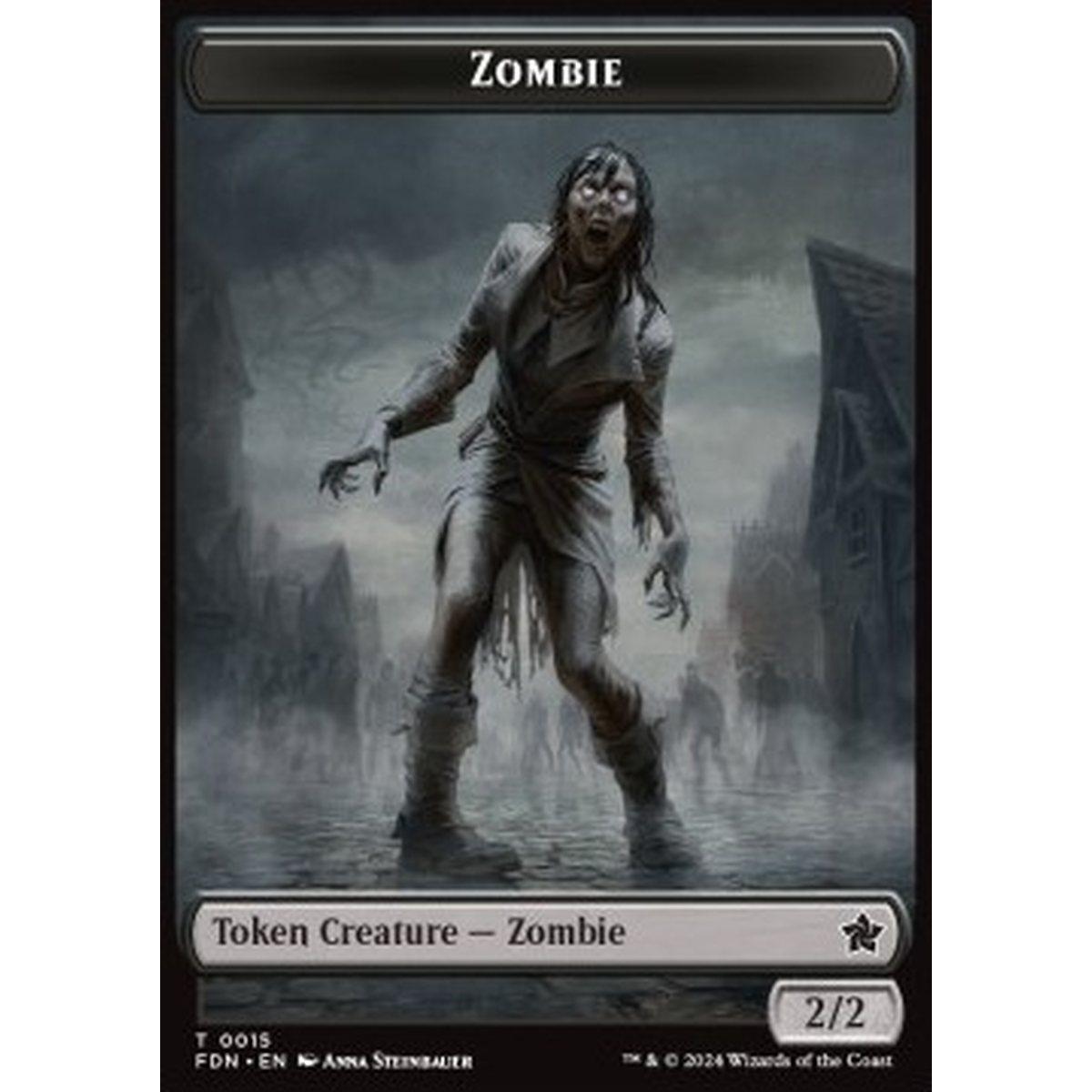 Zombie Token (B 2/2) // Insect Token (BG 1/1 Flying) - Zombie Token (B 2/2) // Insect Token (BG 1/1 Flying) - [TFDN] [NM]
