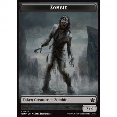 Zombie Token (B 2/2) // Insect Token (BG 1/1 Flying) - Zombie Token (B 2/2) // Insect Token (BG 1/1 Flying) - [TFDN] [NM]