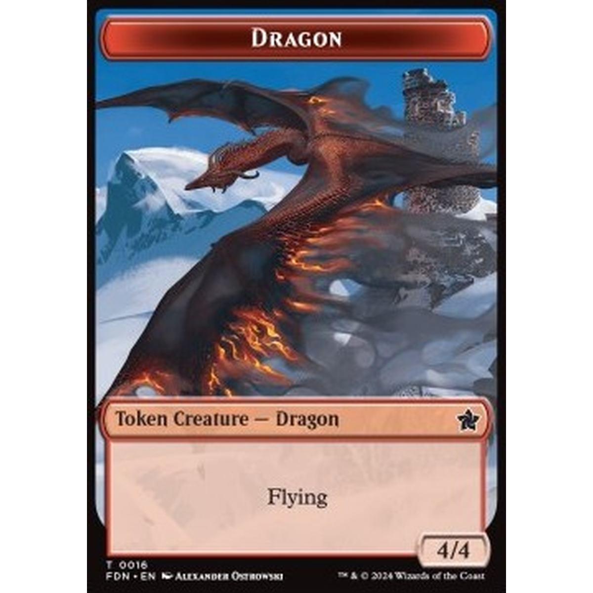 Dragon Token (R 4/4) // Dragon Token (R 5/5) - Dragon Token (R 4/4) // Dragon Token (R 5/5) - [TFDN] [NM]