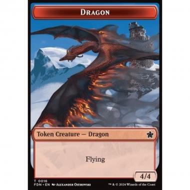 Dragon Token (R 4/4) // Dragon Token (R 5/5) - Dragon Token (R 4/4) // Dragon Token (R 5/5) - [TFDN] [NM]