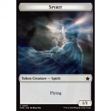 Spirit Token (W 1/1) // Cat Token (W 1/1) - Spirit Token (W 1/1) // Cat Token (W 1/1) - [TFDN] [NM]
