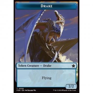Drake Token (U 2/2) // Goblin Token (R 1/1) - Drake Token (U 2/2) // Goblin Token (R 1/1) - [TFDN] [NM]