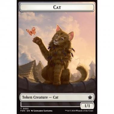 Cat Token (W 1/1) // Cat Token (W 2/2) - Cat Token (W 1/1) // Cat Token (W 2/2) - [TFDN] [NM]