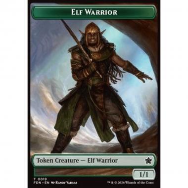 Elf Warrior Token (G 1/1) // Raccoon Token (G 3/3) - Elf Warrior Token (G 1/1) // Raccoon Token (G 3/3) - [TFDN] [NM]