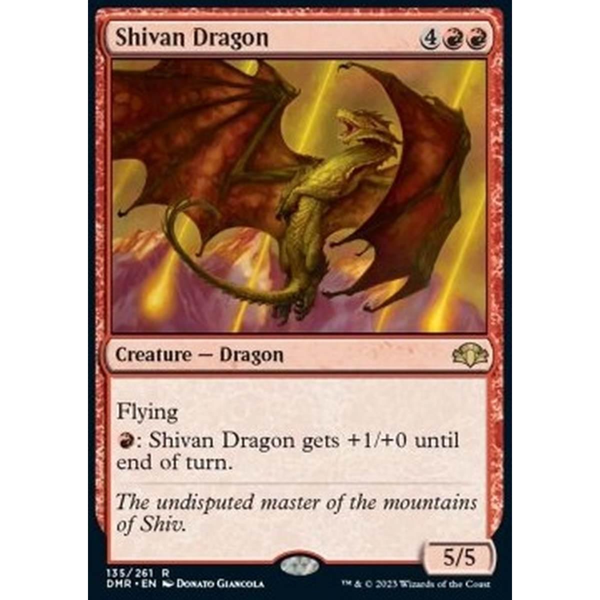 Shivan Dragon - Shivan Dragon - [DMR] [NM]