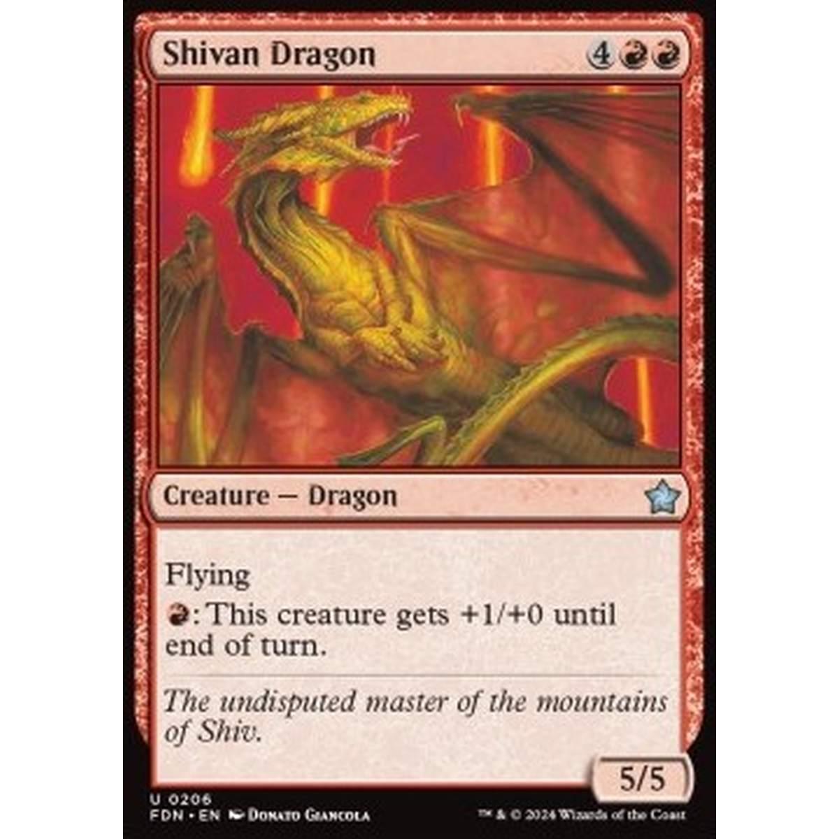 Shivan Dragon - Shivan Dragon - [FDN] [NM]