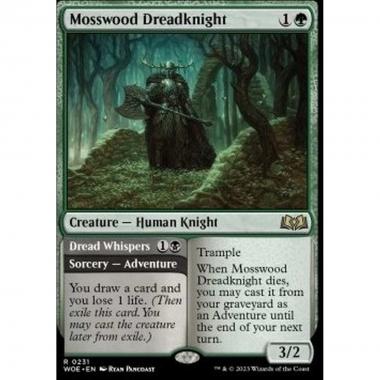 Mosswood Dreadknight // Dread Whispers - Mosswood Dreadknight // Dread Whispers - [WOE] [NM]