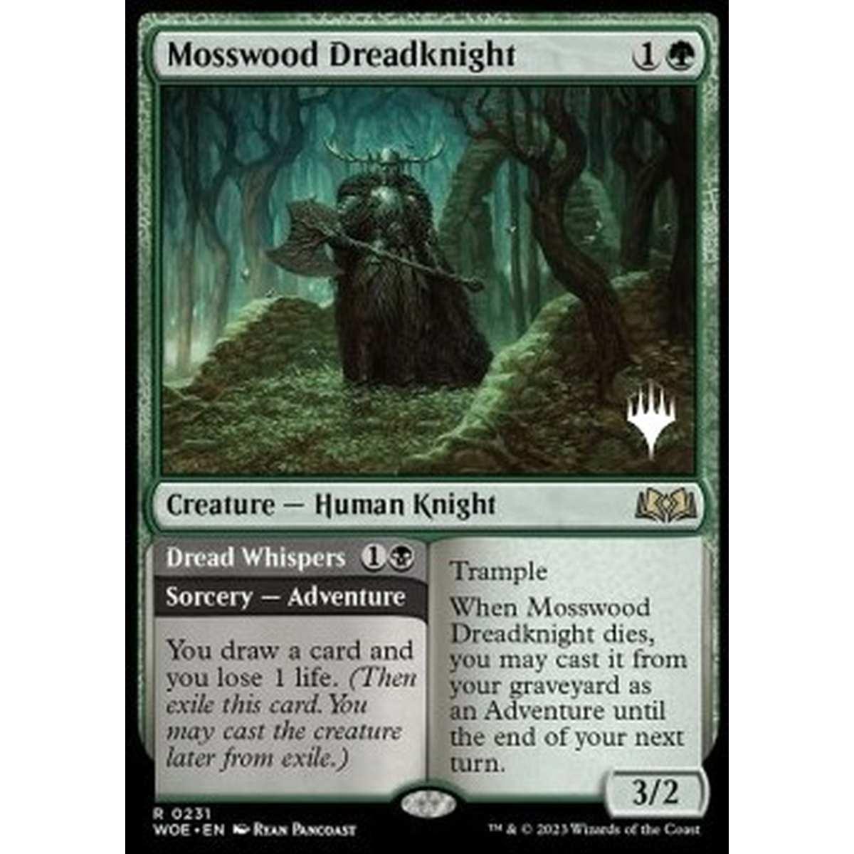 Mosswood Dreadknight // Dread Whispers (V.2) - Mosswood Dreadknight // Dread Whispers (V.2) - [PWOE] [NM]