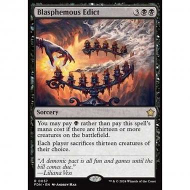 Blasphemous Edict - Blasphemous Edict - [FDN] [NM] [Foil]