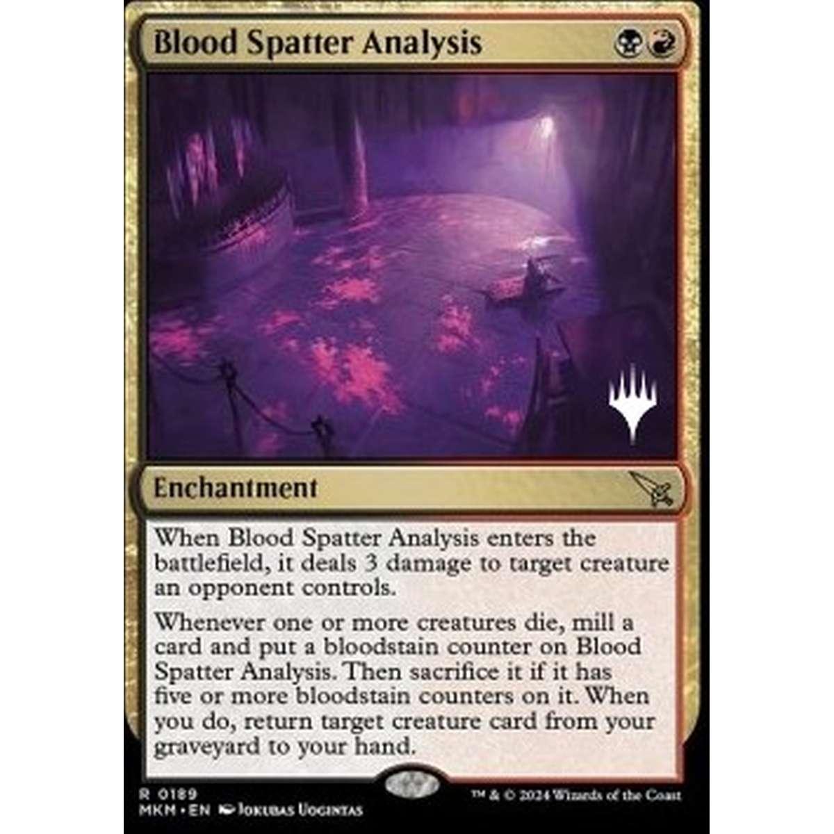 Blood Spatter Analysis (V.2) - Esame delle Macchie di Sangue (V.2) - [PMKM] [NM] [Foil]