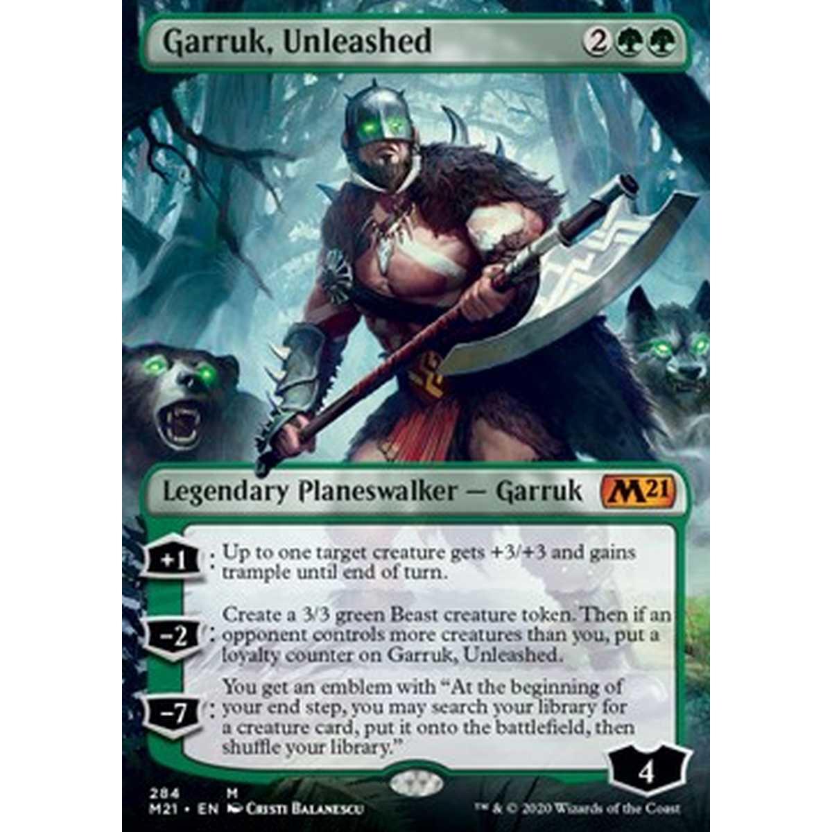 Garruk, Unleashed (V.1) - Garruk, Unleashed (V.1) - [XM21] [NM] [Foil]