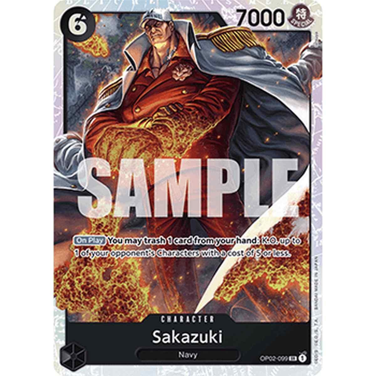 Sakazuki (OP02-099) (V.1) - Sakazuki (OP02-099) (V.1) - [PRB01] [NM]