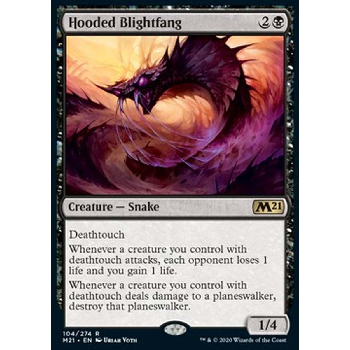 Hooded Blightfang - Hooded Blightfang - [M21] [NM] [Foil]