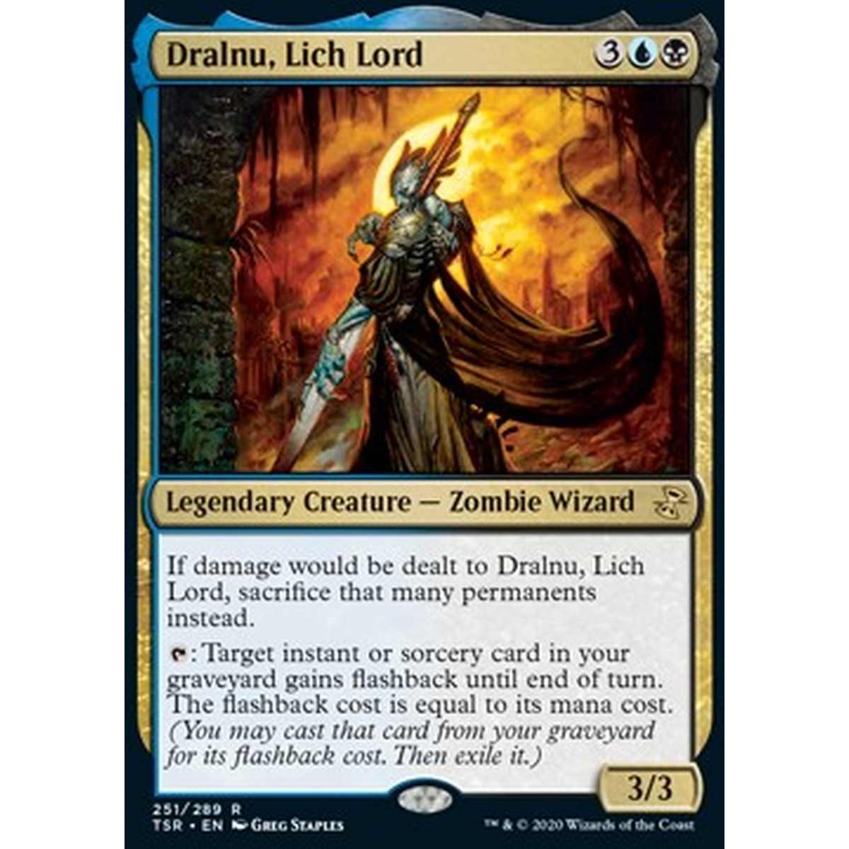 Dralnu, Lich Lord - Dralnu, Lich Lord - [TSR] [NM] [Foil]
