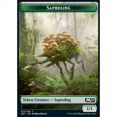 Saproling Token (Green 1/1) - Saproling Token (Green 1/1) - [XM21] [NM]