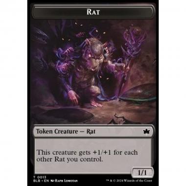 Rat Token (Black 1/1) - Rat Token (Black 1/1) - [TBLB] [NM]