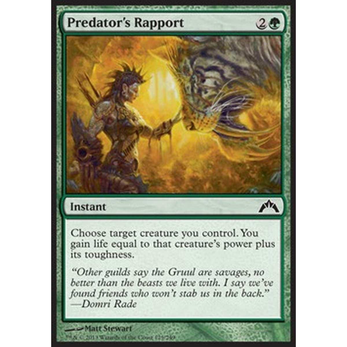 Predator's Rapport - Rapporto del Predatore - [GTC] [NM]